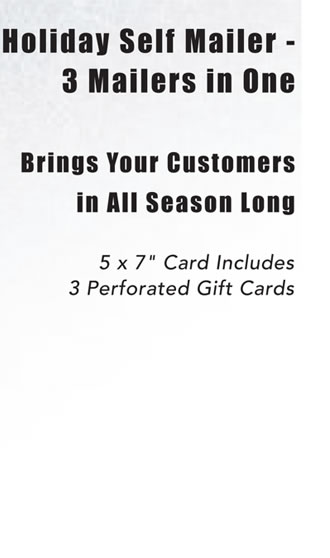 Holiday Self Mailer - 3 Mailers in One